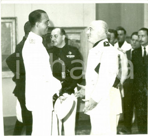 Fotografia d epoca originale 1937 MILANO Principe UMBERTO II inaugura Mostra Belle Arti Fotografia 1