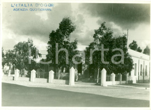Fotografia d epoca originale 1935 ca BARCE LIBIA Ampliamento del circolo militare FOTOGRAFIA 1