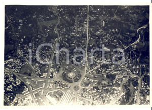 Fotografia d epoca originale 1940 ca AOI ADDIS ABEBA ETIOPIA Veduta aerea cattedrale SAN GIORGIO Foto 1