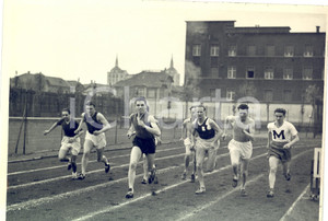 Fotografia d epoca originale 1935 MILANO LITTORIALI ATLETICA Partenza della finale 800 metri Foto ARGO 1