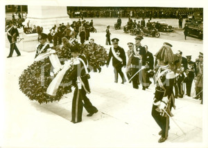 Fotografia d epoca originale 1939 ROMA Reggente Paolo di JUGOSLAVIA omaggio al MILITE IGNOTO Fotografia 1