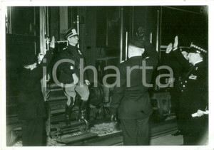 Fotografia d epoca originale 1938 MILANO Antonio Stefano BENNI inaugura linea elettrificata per ANCONA Foto 1