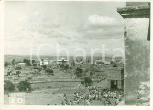 1935 ca MACALLE' (ETIOPIA) AOI Scorcio della città indigeni in piazza FOTOGRAFIA