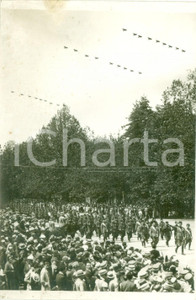 Fotografia d epoca originale 1935 ca MILANO Sfilata fanteria aviazione al PARCO SEMPIONE Giorno dello Statuto 1