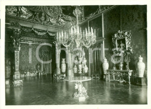 Fotografia d epoca originale 1930 TORINO PALAZZO REALE Sala di ricevimento Fotografia autentica Guido COMETTO 1
