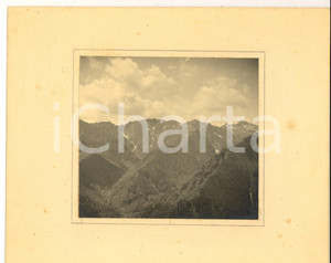 Fotografia d epoca originale 1940 ca PIEMONTE ? Veduta delle Alpi in estate Foto VINTAGE  26x21 cm 1