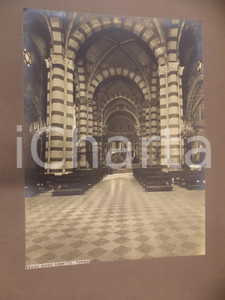 Fotografia d epoca originale 1940 ca CHIERI TO Chiesa SAN DOMENICO  Interno Foto ed. Guido COMETTO 1