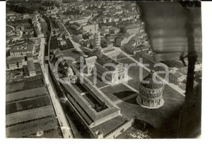 Fotografia d epoca originale 1940 ca PISA Veduta aerea della Piazza dei Miracoli Fotografia 18x13 cm 1