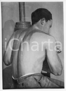 Fotografia d epoca originale 1935 MOSTRE D ARTE Margherita DUDREVILLE Studio di nudo Foto coeva del quadro 1