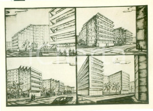 Fotografia d epoca originale 1938 MILANO Rendering fotografico progetto EDIFICIO TRE FIAMME Fotografia 3 1