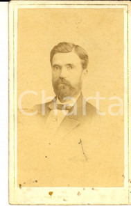 Fotografia d epoca originale 1880 ca PARIS FRANCE Ritratto di giovane uomo Foto Charles REUTLINGER CDV 1