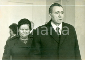 Fotografia d epoca originale 1978 PARIS Andrej GROMYKO Ministro sovietico in visita all ELISEO Fotografia 1