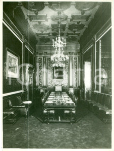 Fotografia d epoca originale 1935 ca ROMA L interno della Sala del Consiglio Fotografia 1