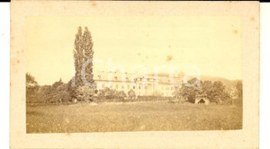 Fotografia d epoca originale 1880 ca GMUNDEN AUSTRIA Una dimora storica Foto VINTAGE Jgnaz KUNZ CDV 1