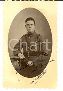 Fotografia d epoca originale 1915 ca WW1 CLERMONTFERRAND Portrait d officier 16e rgt Photo MARCELLOT 1
