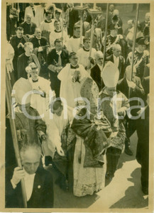 Fotografia d epoca originale 1939 MILANO Card. Ildefonso SCHUSTER alla processione del CORPUS DOMINI Foto 1