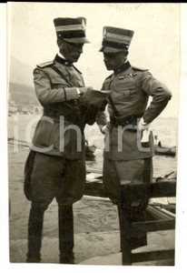 Fotografia d epoca originale 1932 LAGO TRASIMENO Grandi Manovre  Duca di BERGAMO e marchese ROERO Foto 5x8 1