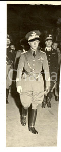 Fotografia d epoca originale 1935 ca MILANO Duca di BERGAMO a una parata militare Fotografia 7x17 cm 1