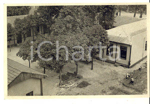 Fotografia d epoca originale 1934 MILANO Operai al lavoro per il restauro di un fabbricato Foto 18x13 1