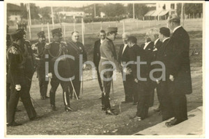 Fotografia d epoca originale 1930 ca ROMA Alti ufficiali ricevono una delegazione Fotografia SANGIORGI 18x13 1