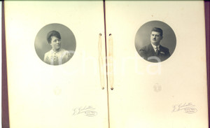 Fotografia d epoca originale 1922 LONATE POZZOLO Serg. magg. Nino MORO e moglie Foto GALEOTTI BUSTO ARSIZIO 1