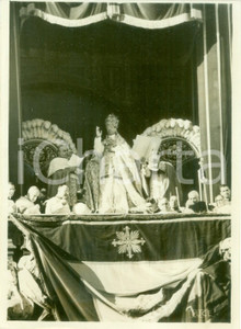 Fotografia d epoca originale 1939 ROMA LOGGIA VATICANA Papa PIO XII benedice il popolo Fotografia 1