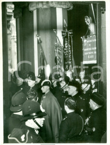 Fotografia d epoca originale 1936 MILANO Inaugurazione lapide per Caduti in AFRICA ORIENTALE a Palazzo MARINO 1