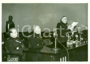 Fotografia d epoca originale 1939 ROMA Accademia d ITALIA Luigi FEDERZONI commemora Alfredo PANZINI Foto 1