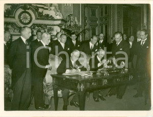 Fotografia d epoca originale 1938 PARIS Joachim VON RIBBENTROP Georges BONNET dichiarazione francotedesca 1