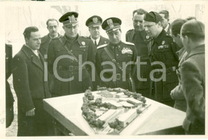 Fotografia d epoca originale 1939 FIRENZE Achille STARACE visita Mostra Artigianato in costruzione FOTOGRAFIA 1