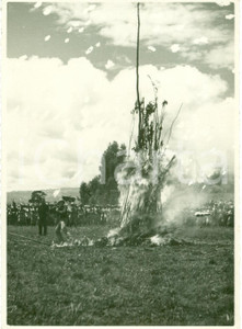 Fotografia d epoca originale 1938 ETIOPIA AOI La cerimonia del MASCAL per invenzione della Croce FOTOGRAFIA 1