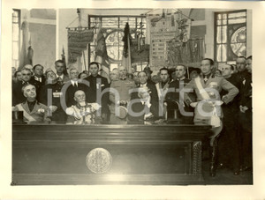 Fotografia d epoca originale 1931 ROMA Emilio DE BONO all Associazione Combattenti Casa Madre Mutilati Foto 1