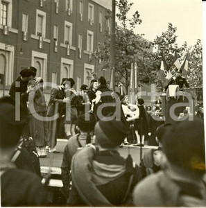 Fotografia d epoca originale 1939 MILANO La cerimonia della LEVA FASCISTA Fotografia 1