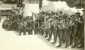 Fotografia d epoca originale 1933 ROMA Battaglione SAN MARCO rende omaggio al Milite Ignoto Fotografia 1