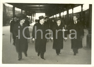 Fotografia d epoca originale 1939 ROMA Ministro Giustizia UNGHERIA ANTAL accolto da autoritÃ  del regime Foto 1