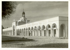 Fotografia d epoca originale 1932 BARCE Libia L edificio del Mercato Fotografia 17 x 12 cm 1
