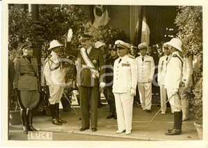 Fotografia d epoca originale 1939 ROMA Giuseppe VALLE riceve Missione Aeronautica spagnola Fotografia 1