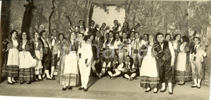 Fotografia d epoca originale 1930 NAPOLI Compagnia teatrale Dopolavoro Provinciale costumi e canti popolari 1