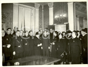 Fotografia d epoca originale 1938 MILANO Vito MUSSOLINI direttore POPOLO D ITALIA alla Casa del Fascio Foto 1