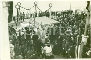 Fotografia d epoca originale 1928 TRIPOLI LIBIA Processione SS. SACRAMENTO inaugura nuova Cattedrale FOTO 1