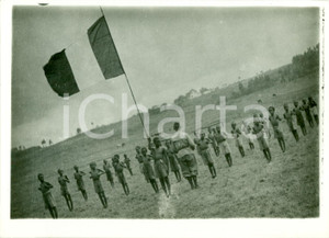 Fotografia d epoca originale 1938 LECHEMTI ETIOPIA A.O.I. Piccoli indigeni a lezione di ginnastica FOTO 1