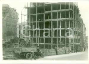 Fotografia d epoca originale 1933 ROMA Costruzione nuovi edifici in Viale REGINA ELENA Fotografia 1