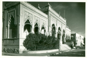Fotografia d epoca originale 1935 ca BENGASI LIBIA Facciata del PALAZZO LITTORIO Fotografia 1
