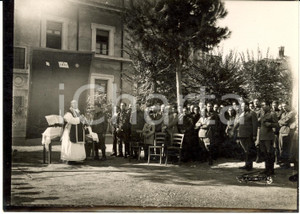 Fotografia d epoca originale 1935 circa ROMA Messa per MVSN alla Caserma MUSSOLINI 1