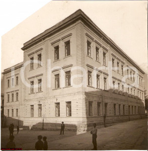 Fotografia d epoca originale 1929 SIRACUSA Il nuovo edificio delle Scuole primarie Fotografia DANNEGGIATA 1