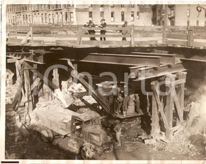 1927 NEW YORK (USA) Costruzione metropolitana tra la 138° e SAINT NICHOLAS *Foto