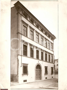 Fotografia d epoca originale FIRENZE Palazzo Gerini RESTAURO DELLA FACCIATA 1