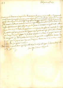 Documento originale, autentico 1831 FOLIGNO PG Di questi tempi abbiamo tutti bisogno Giacomo FRENFANELLI 1