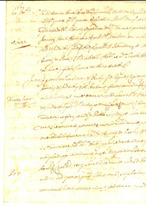 Documento originale, autentico 1635 AREZZO Donazione del nobile Paolo DE GIUDICI al fratello Michelangelo 1