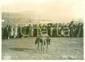 Fotografia d epoca originale 1940 TIRANA ALBANIA Pubblico traslazione salma poeta Naim FRASHERI Fotografia 1